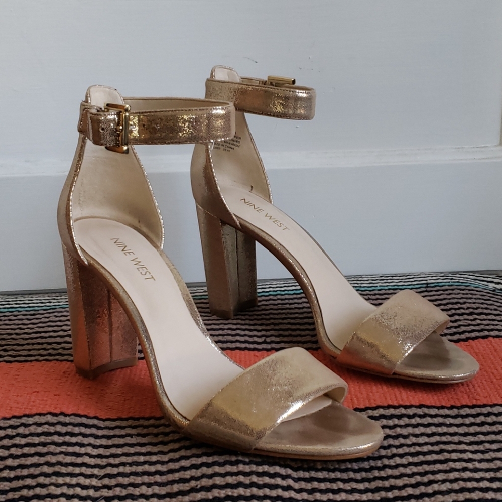 Nine West Gold High Heels